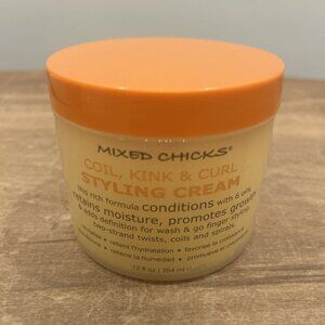Mixed Chicks Coil, Kink & Curl Styling Cream 12 fl oz Jar NEW Sealed